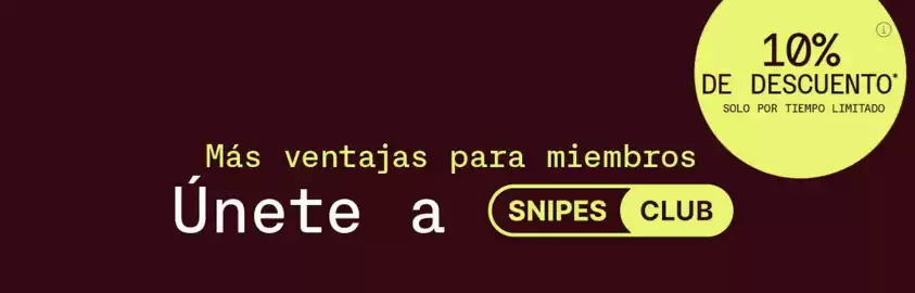 Folleto Snipes Página 1