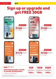 Makro catalogue Page 4: SINGLE DEALS 4 ככנס Sign up or upgrade and get FREE 30GB HONOR X5c Plus 128GB en 50MP Ultra-Clear