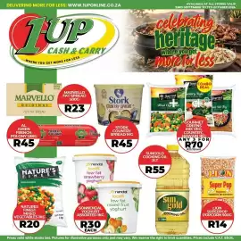 1UP catalogue Page 3: DELIVERING MORE FOR LESS: WWW.1UPONLINE.CO.ZA TUP CASH & CARRY ..WHERE YOU GET MORE FOR LESS AVAILABLE