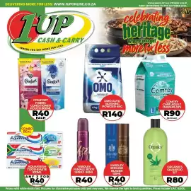 1UP catalogue Page 9: DELIVERING MORE FOR LESS: WWW.1UPONLINE.CO.ZA TUP CASH & CARRY ..WHERE YOU GET MORE FOR LESS AVAILABLE
