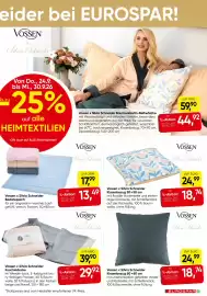 Eurospar Flugblatt Seite 19: Vossen Silvia Schneider Baumwollsatin-Bettwäsche €59,90