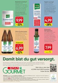 SPAR Gourmet Flugblatt Seite 16: Spar Vital Pure Kollagen-Pulver €9,99, Spar Vital Pure Bio-Aloe Vera Saft €6,99