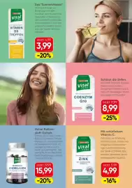 SPAR Gourmet Flugblatt Seite 15: Spar Vital Pure Vitamin D3 Tropfen €3,99, Spar Vital Pure Coenzyme Q10 €8,99