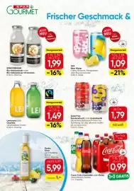 SPAR Gourmet Flugblatt Seite 2: Spar Premium Bio-Kokoswasse €1,99, OKF Near Water €1,09