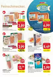 SPAR Gourmet Flugblatt Seite 5: Spar Natur pur Bio-Lachsfilet €6,99, AIA Hendl Filetschnitzel €3,99