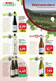SPAR Gourmet Flugblatt Seite 8: Frischengruber Grüner Veltliner Federspiel Rossatz Wachau €8,99