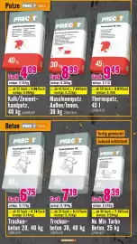 Hornbach Flugblatt Seite 13: PRECIT Trockenbeton 30 €7,19, PRECIT No Mix Turbo Beton €8,39
