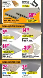 Hornbach Flugblatt Seite 3: Leier „Exclusiv" €3,49, Leier Waschbeton €2,75