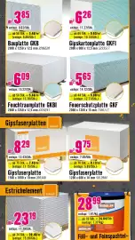 Hornbach Flugblatt Seite 8: Bauplatte GKB €3,85, Feuchtraumplatte GKBI €6,09