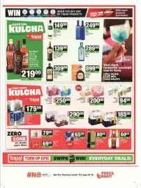 Spar catalogue Page 14: Sinkout Sweet or Storm Sparkle Cools Assorted €250,00, Bulai Fruit Sparkling Syrups €200,00