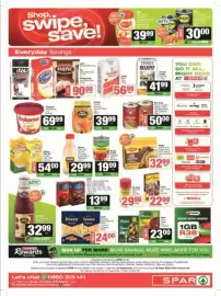 Spar catalogue Page 9: Premier Coarse Braaipap €41,99, Hulett's White Sugar €56,99