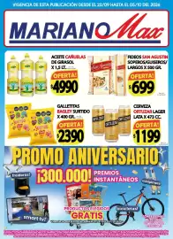 Catálogo Supermercados Mariano Max Página 1: Bagley galletittas surtido €2.390,00, Cañuelas aceite de girasol €4.990,00