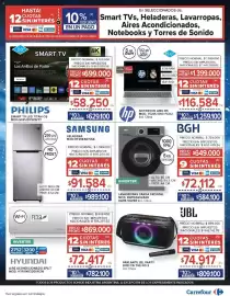 Catálogo Carrefour Página 29: Bgh lavarropas carga frontal €649.000,00, Philips smart tv led titan os €699.000,00