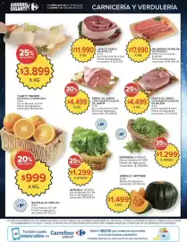 Catálogo Carrefour Página 37: Paleta de cerdo con hueso/chuleta de paleta €4.499,00, Milanesas de nalga de novillo €17.990,00