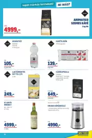 Metro akciós újság Oldal 11: RIoba ÁSVÁNYVÍZ €105,00, RIOBA €4.999,00