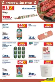 Metro akciós újság Oldal 19: PICK téliszalámi rúd €7.990,00, GALLICOOP PULYKA PIZZA SZELET €1.390,00