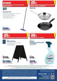 Metro akciós újság Oldal 45: SANYTOL UNIVERZÁLIS FERTŐTLENÍTŐ TISZTÍTÓSZER €1.079,00, Aro lapos mop szett €2.990,00