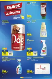 Metro akciós újság Oldal 6: Golden Dog kutya konzerv €435,00, Flóraszept fürdőszobai vagy konyhai zsíroldó spray €799,00