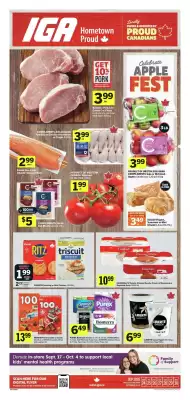 IGA flyer (valid until 1-10)