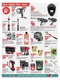 Canadian Tire flyer week 39 Page 23: Bullseye Pocket Air 7.4V Rechargeable Tire Inflator €69,99