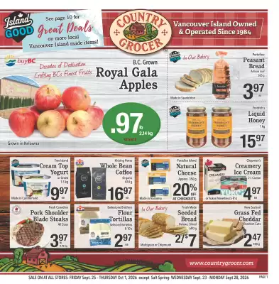 Country Grocer (valid until 1-10)