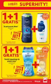 Polomarket gazetka tydzień 39 Strona 9: DO POLO PO SUPERHITY! 1+1 GRATIS*** Żel pod prysznic Nivea* wybrane rodzaje** 500 ml