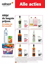 Colruyt folder Pagina 1: Bacardí Spiced €18,59, Gin MG €14,59