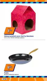 Catalogue Action semaine 39 page 18: Beeztees Maison-grattoir pour chat €3,99, Poêle €9,95