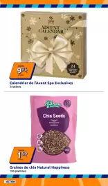 Catalogue Action semaine 39 page 26: SPA exclusives Calendrier de l'Avent €9,95, Natural Happiness Graines de chia €1,59
