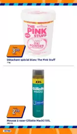 Catalogue Action semaine 39 page 30: Star Drops The Pink Stuff €3,99, Gillette Mousse à raser Mach3 XXL €2,59