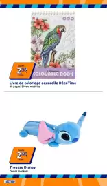 Catalogue Action semaine 39 page 34: Disney Trousse €2,95, DécoTime Livre de coloriage aquarelle €2,39