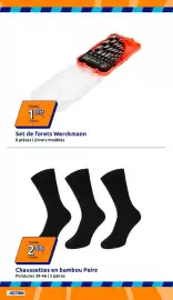 Catalogue Action semaine 39 page 6: Werckmann Set de forets €1,99, Pairz Chaussettes en bambou €2,48