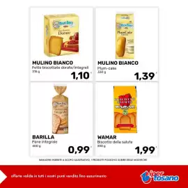 Volantino Iper Tosano settimana 39 Pagina 1: Barilla Pane integrale €0,99, Wamar biscotto della salute €1,99