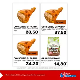 Volantino Iper Tosano settimana 39 Pagina 2: Gran Tenerone Prosciutto cotto €14,80, Prosc. crudo Riserva DOP €37,50