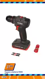 Volantino Action settimana 39 Pagina 7: Trapano a batteria FERM €27,98