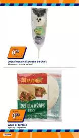 Volantino Action settimana 39 Pagina 9: Buena Comida tortilla wraps €0,99, Lecca lecca Halloween Becky's €0,79