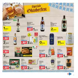 Volantino Carrefour Pagina 25: Birra Oettinger Black €0,79, Fustino Birra Bitburger Pils €11,90