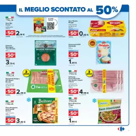 Volantino Carrefour Pagina 3: IL MEGLIO SCONTATO AL 50% APRIRE QUI PRODOTTO IN ITALIA Gran Mix Ferrari grattugiato 200 g