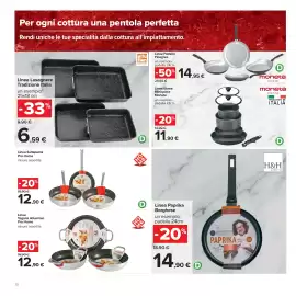 Volantino Carrefour Pagina 38: Linea Lasagnere Tradizione Italia alluflon €6,59, Tegami Alluminio Pro Home €12,90