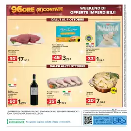 Volantino Carrefour Pagina 48: Fusi o Sovracosce di Pollo €4,49, Piadina Romagnola IGP Riminese Alimenta €1,99