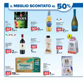 Volantino Carrefour Pagina 6: Detergente Intimo Neutromed €2,49, Birra Beck's €1,89