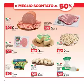 Volantino Carrefour Market Pagina 2: Linea Hamburger Pollo e Tacchino Aia €1,99, Coppa di Suino a Fette Senz’Osso €5,99