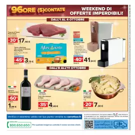 Volantino Carrefour Market Pagina 30: Barbera Piemonte DOC €1,99, Macchina Caffè Scishare €41,94