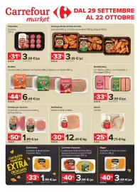 Volantino Carrefour Market | Speciale Aia Pagina 1: Hamburger Classico di Tacchino con rosmarino di Pollo €1,99