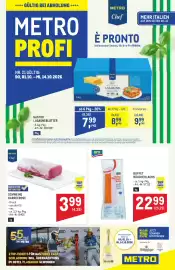 Metro Flugblatt Seite 1: ++++ GÜLTIG BEI ABHOLUNG ++++ METRO PROFI METRO Chef È PRONTO italienischer Genuss, für Ihre