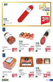 Metro Flugblatt Seite 11: Aro EXTRAWURST €3,99, Stastnik Haussalami €9,99