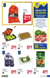 Metro Flugblatt Seite 15: Metro Chef Rotkraut €0,89, Birnen Williams €2,69