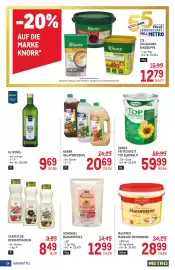 Metro Flugblatt Seite 24: Mautner Markhof Mayonnaise €28,99, Senna Frittierfett Top Zeropalm €59,99