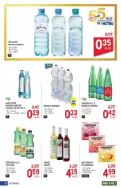 Metro Flugblatt Seite 38: Mineralwasser €0,33, Römerquelle Mineralwasser €0,42