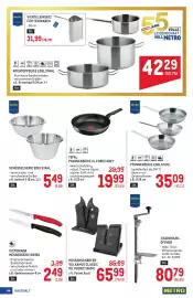 Metro Flugblatt Seite 44: Messerschärfer Vulkanus Classic €65,99, Pfannenserie Edelstahl €35,09